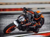 On the 2020 KTM 890 Duke R